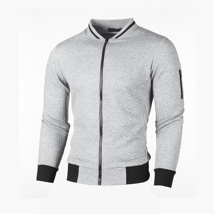 Levoire | Veste À Manches Longues Coupe Slim Avec Zip Gris