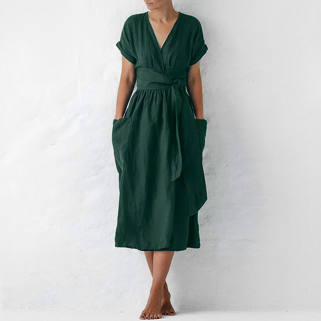 Levoire | Robe Portefeuille Pour Femmes Vert