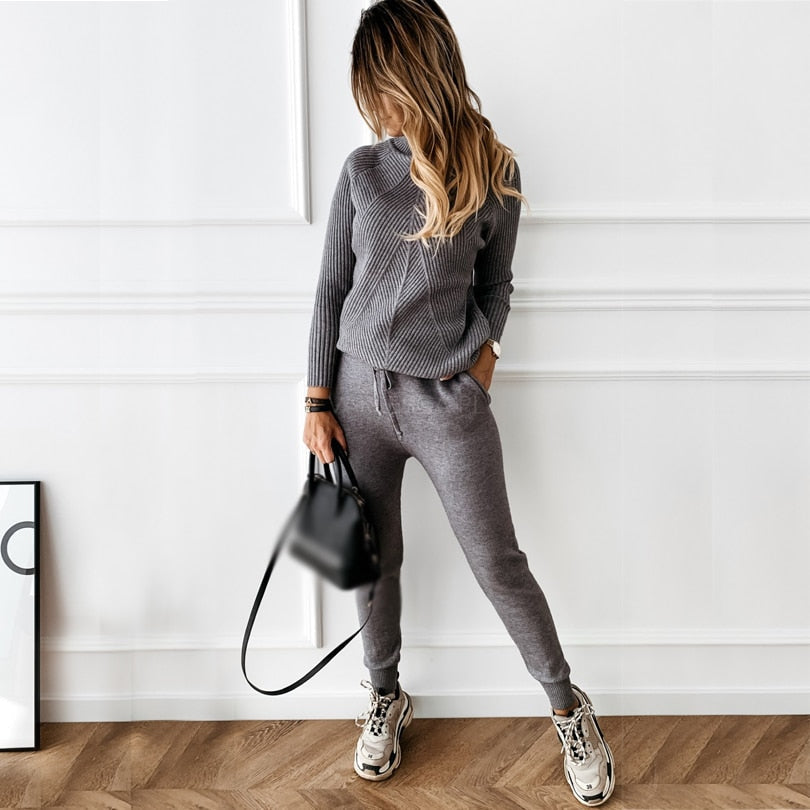 Levoire | Style Luxueux Combinaison Femme Gris