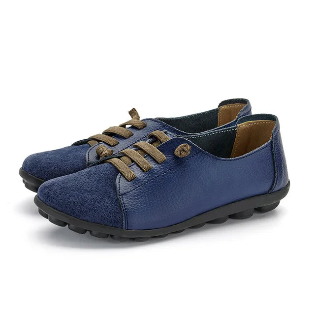 Levoire | Loafers Cuir Véritable Pour Femmes Bleu