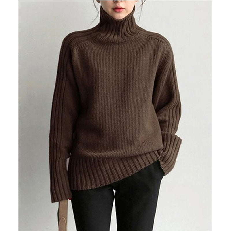 Levoire | Pull Élégant Confortable Pour Femmes Braun Taille unique