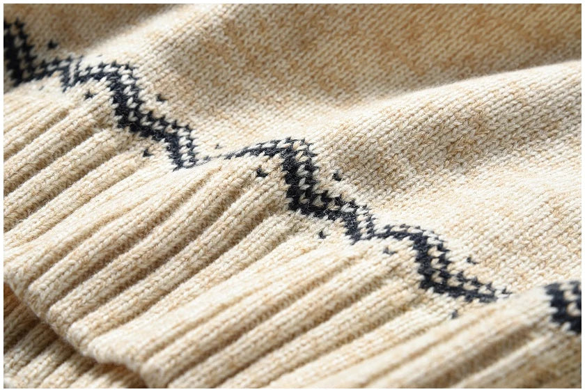 Levoire | Noël Pull Tricoté Avec Fermeture Éclair