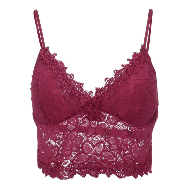 Levoire | Débardeur Crop En Dentelle Transparent