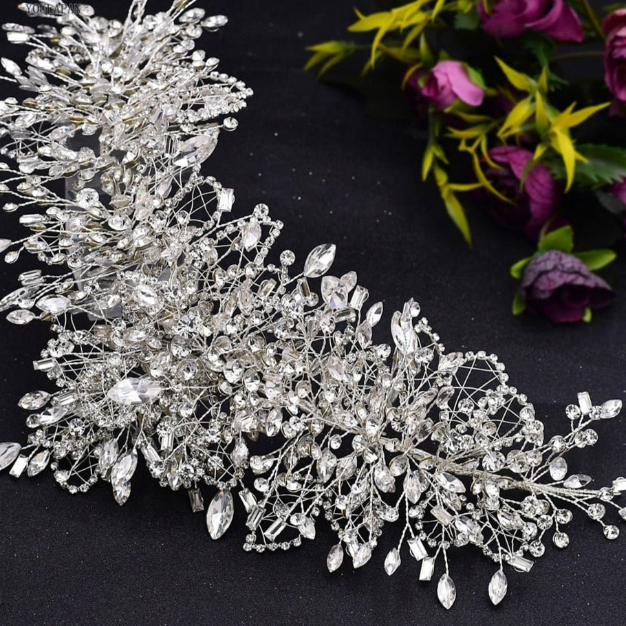Levoire | Bandeau Mariage Tiara 372 couronnes