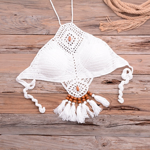 Levoire | Ensemble De Crochet Parfait Pour Une Journée D'Été Top blanc