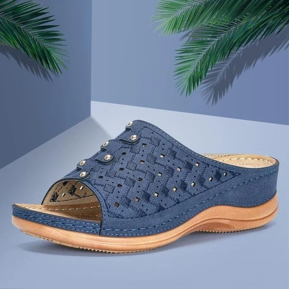 Levoire | Sandales Avec Support Orthopédique Pour Femmes Bleu