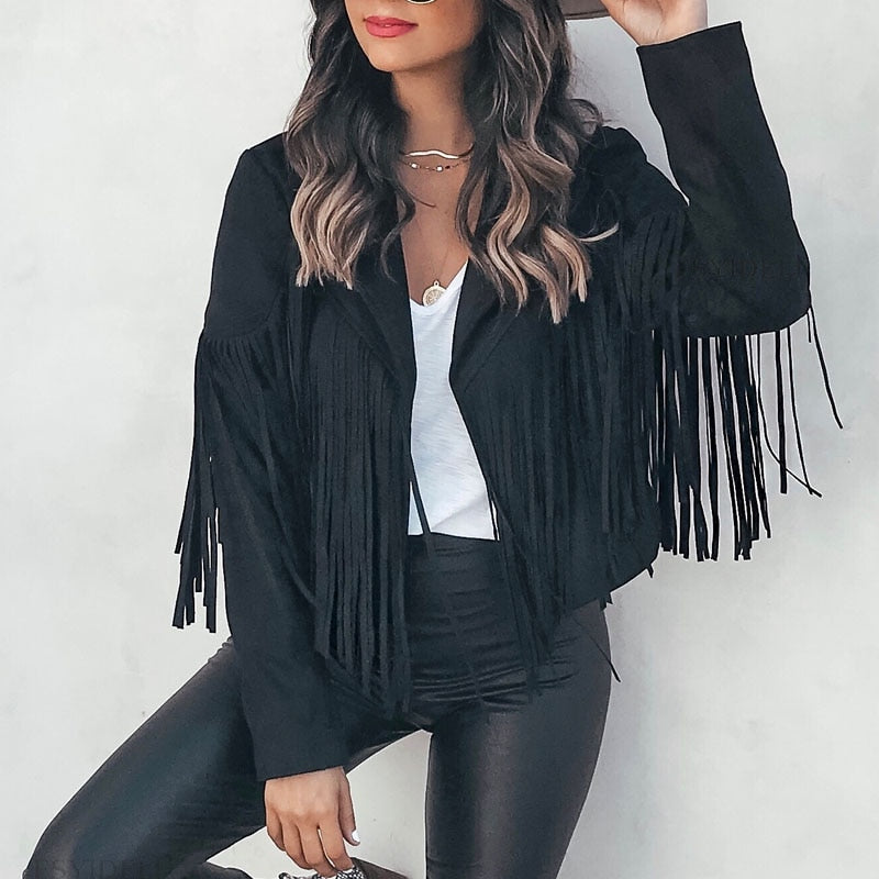 Levoire | Veste En Maille Noire Déchirée À La Mode Pour Femmes