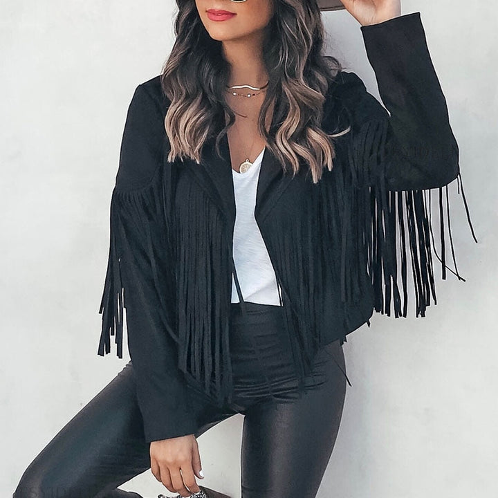 Levoire | Veste En Maille Noire Déchirée À La Mode Pour Femmes