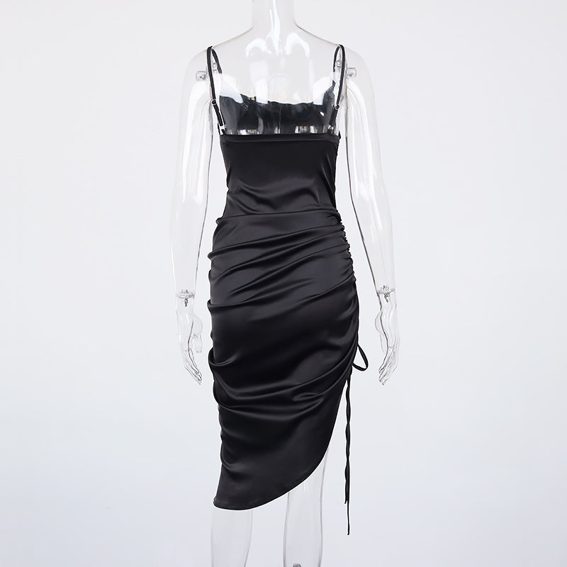 Levoire | Silke Bardot Ruché Corset Midi Robes