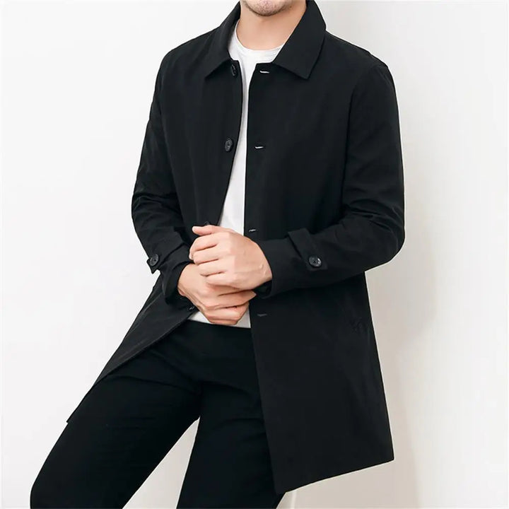 Levoire | Premium Décontracté Long Manteau De Transition Pour Hommes