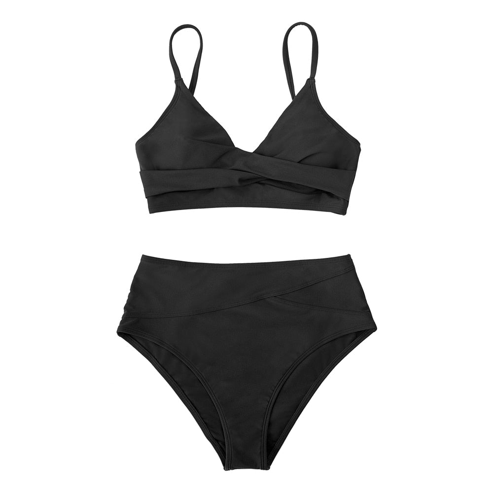 Levoire | Deux Pieces Taille Haute Maillot De Bain Noir