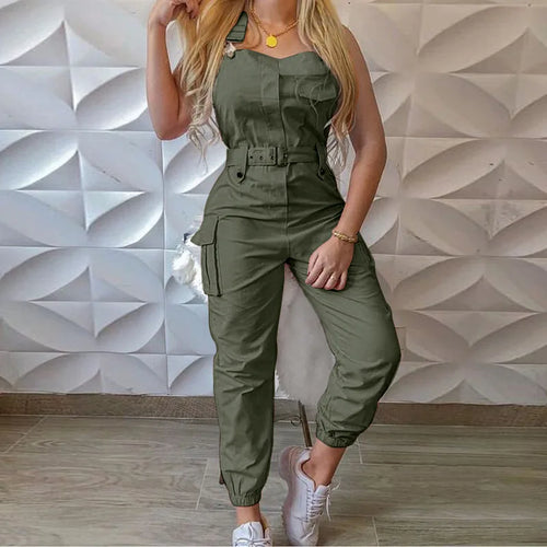 Levoire | Salopette Avec Ceinture, Pantalons Larges De Tablier, Poches Robustes, Pantalons Cargo