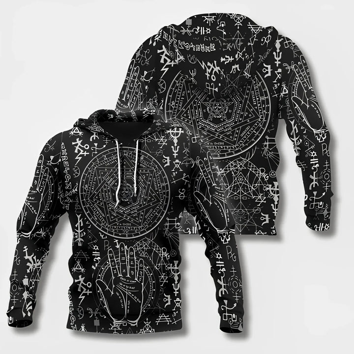 Levoire | Sweat À Capuche Inspiré Par Les Vikings Pour Hommes Graphite