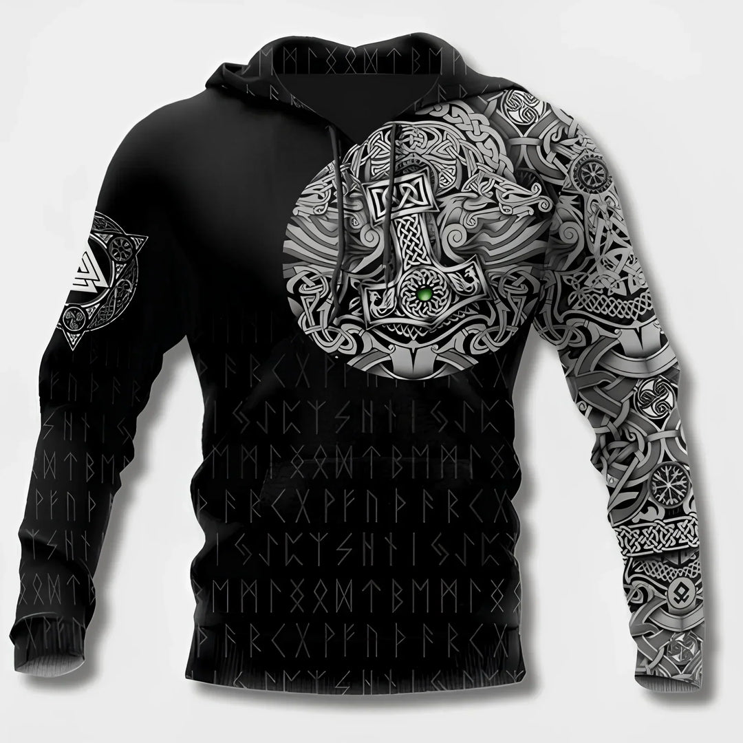 Levoire | Sweat À Capuche Pour Hommes Musta-4