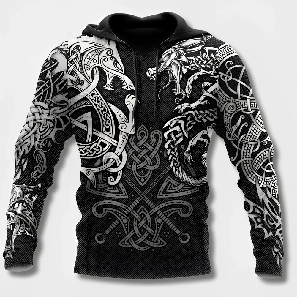 Levoire | Sweat À Capuche Pour Hommes Musta-1