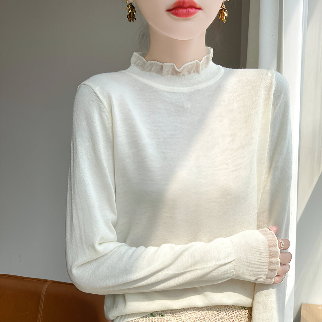 Levoire | Pull Pour Femmes Avec Une Sensation De Port Similaire Au Cachemire Beige