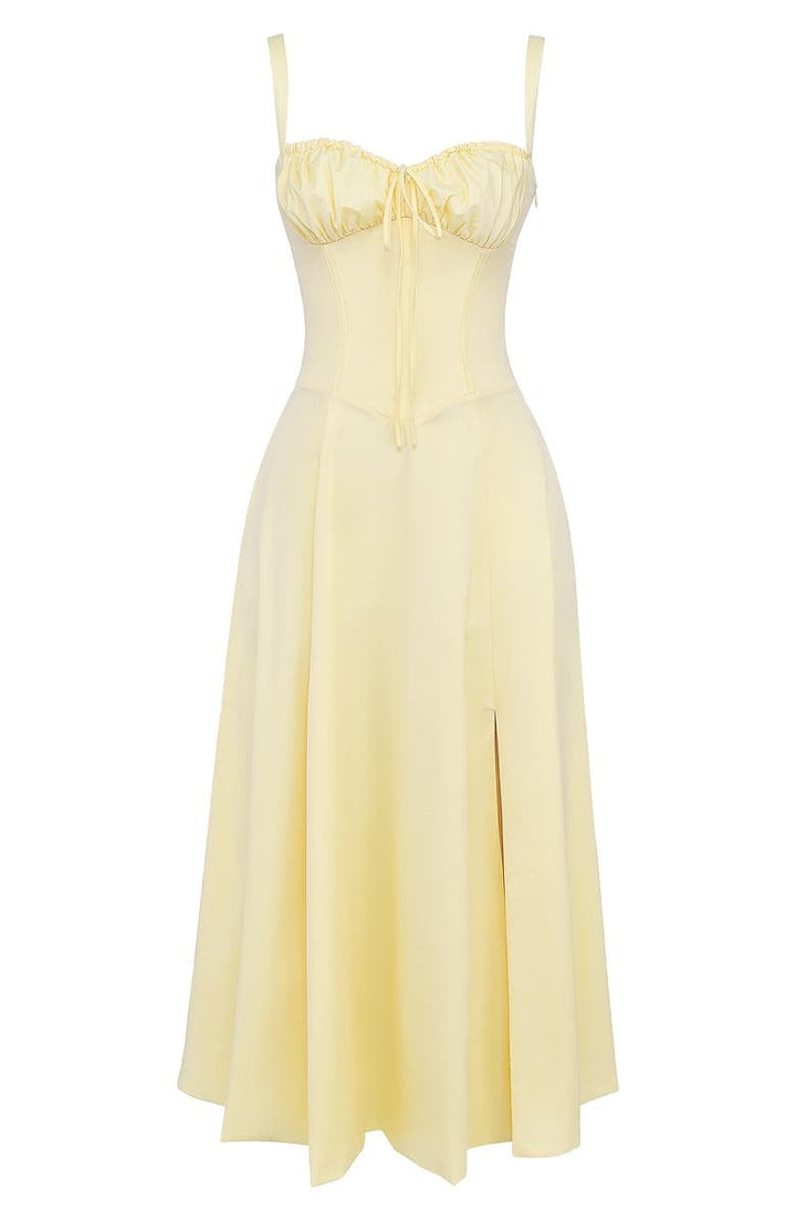 Levoire | Bustier Robe Thea Durable Polyester Mix Jaune