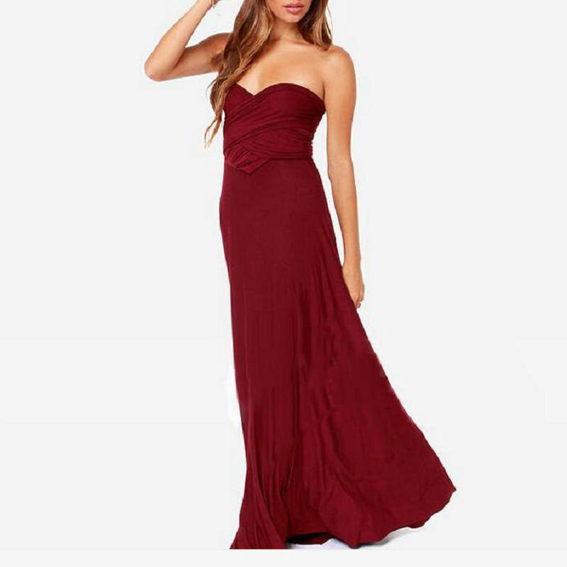 Levoire | Robe élégante en plusieurs couleurs Bordeaux