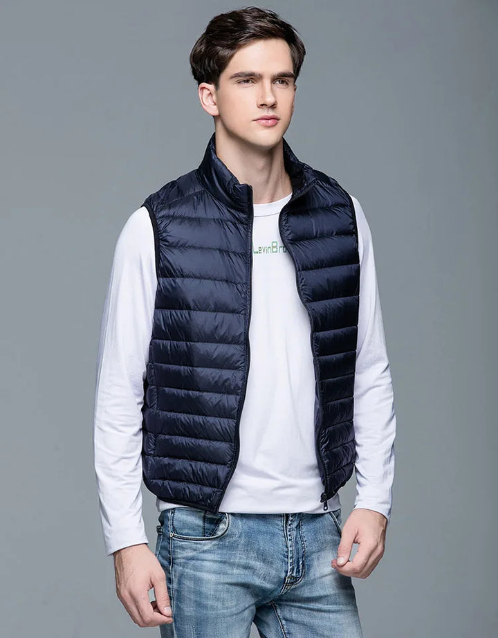 Levoire | Gilet Moderne Élégant Ultra Légère Pour Hommes Bleu marine