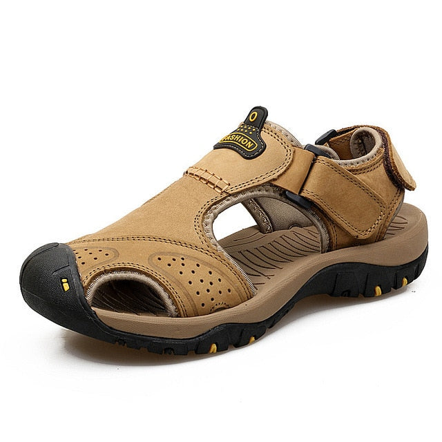 Levoire | Sandales En Cuir Confortables Khaki