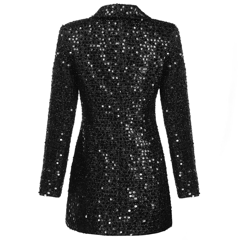 Levoire | Robe Blazer Scintillante Élégante