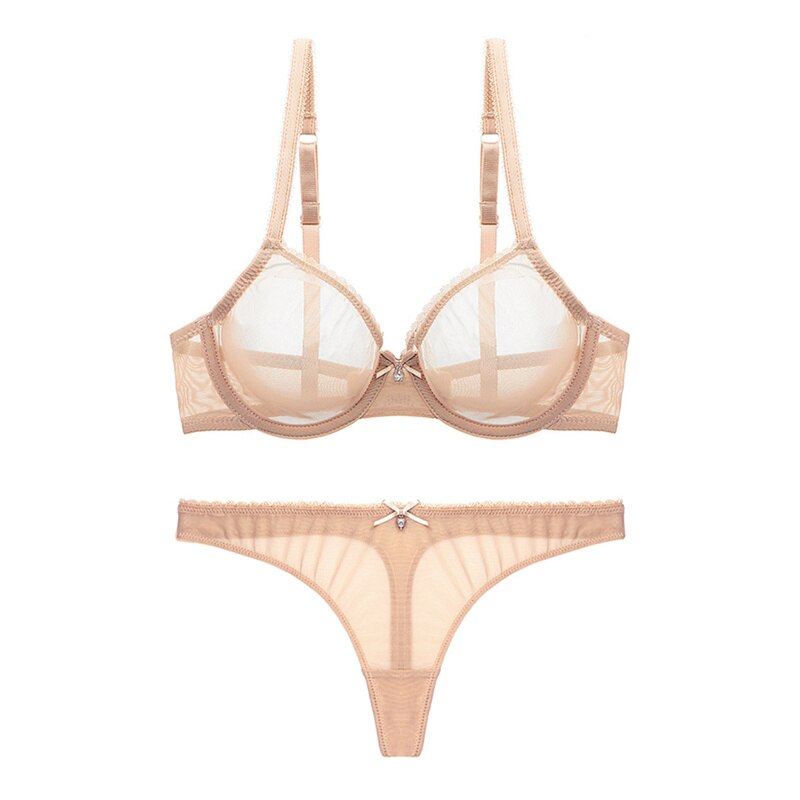 Levoire | Ensemble De Lingerie Transparent Beige