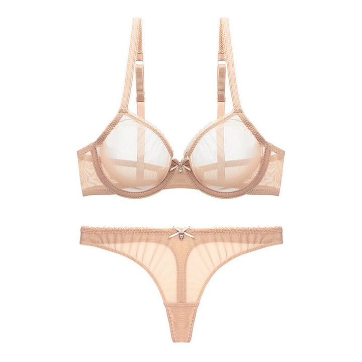 Levoire | Ensemble De Lingerie Transparent Beige