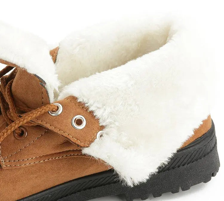 Levoire | Chaussure Cheville En Fausse Fourrure Chaude