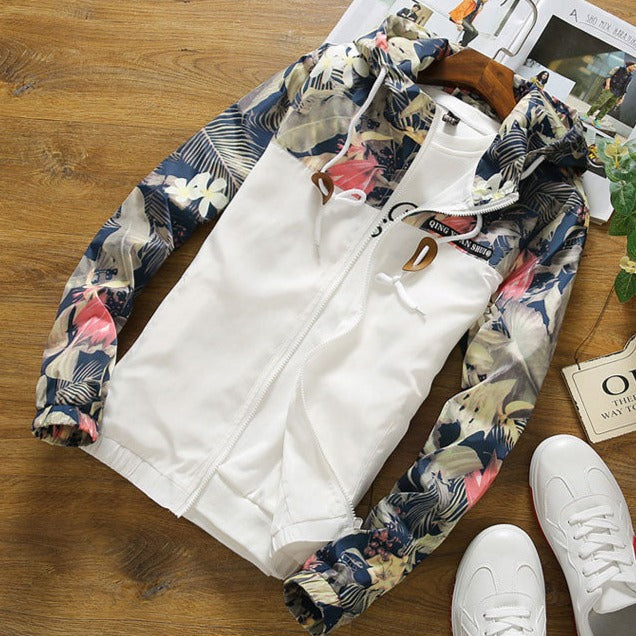 Levoire | Veste Bomber Pour Hommes Blanc