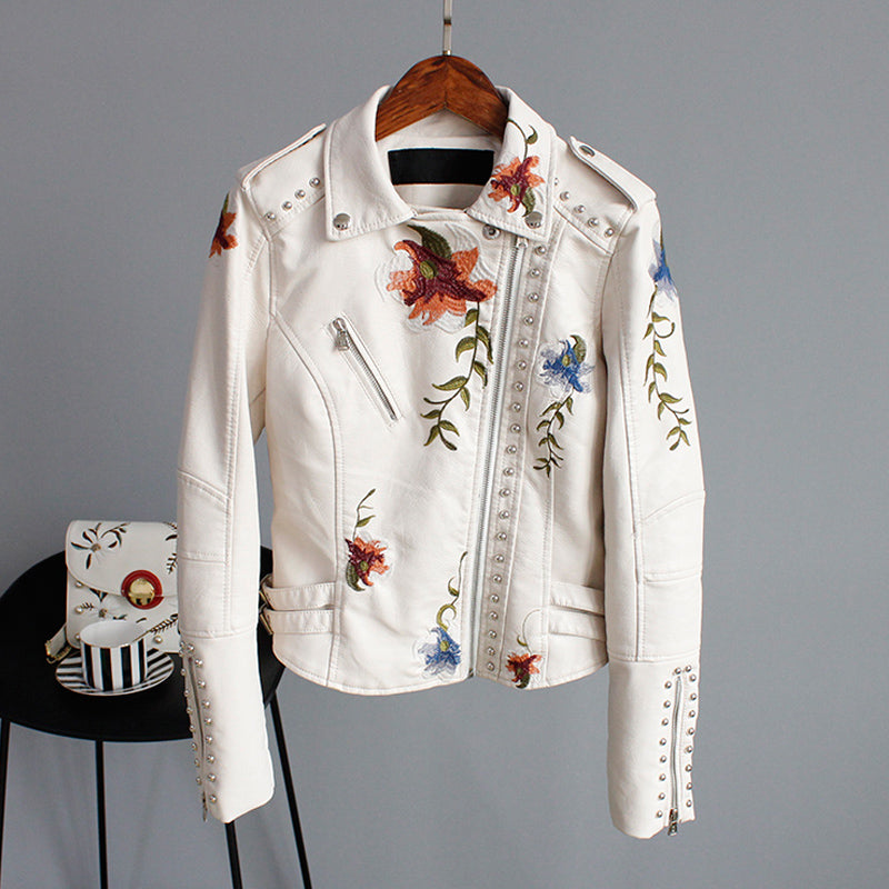 Levoire | Design Femme Veste À Col Blanc