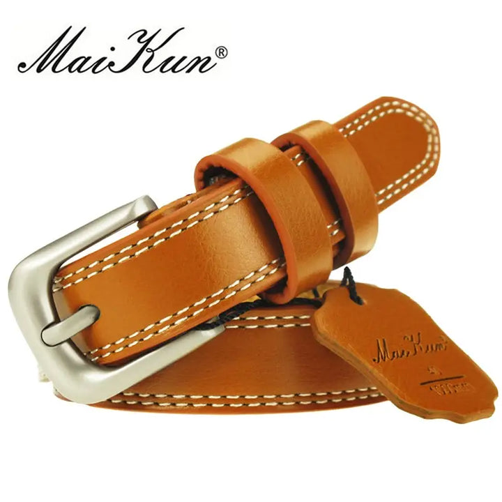 Levoire | Ceinture En Cuir Pour Femmes Braun