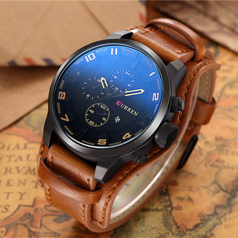 Levoire | Montre Bracelet De Luxe Navigator En Cuir