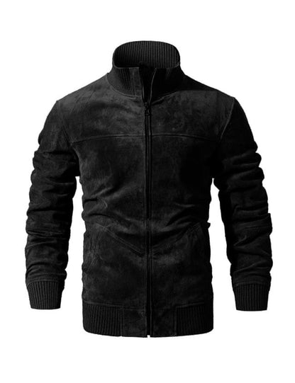 Levoire | Veste en Daim Élégante avec Confort Optimal et Design Chic pour Toutes Occasions Noir