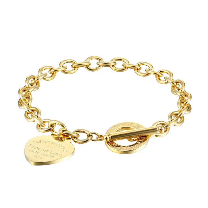 Levoire | Bracelet Cœur Forever Love Or