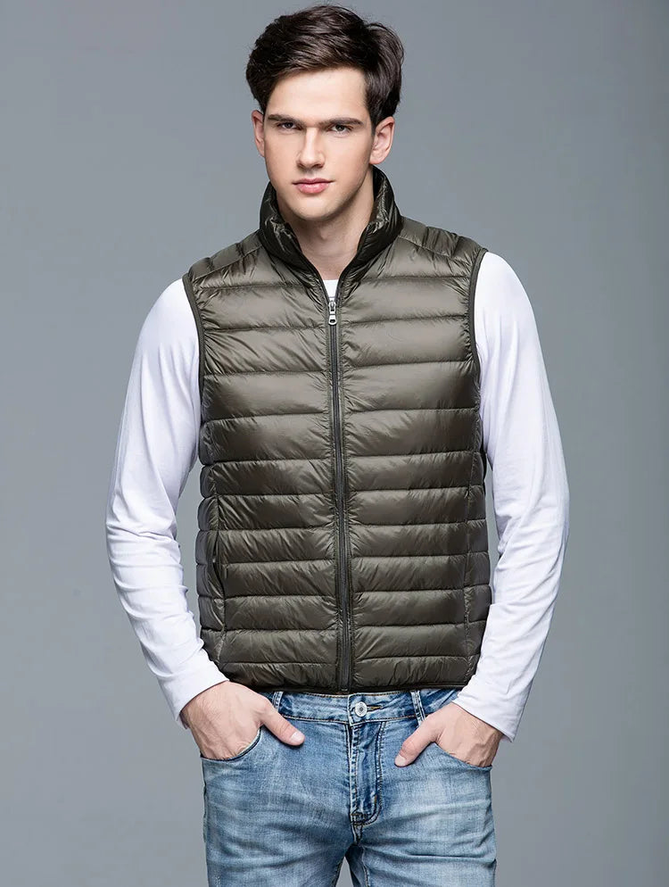 Levoire | Gilet Moderne Élégant Ultra Légère Pour Hommes Braun