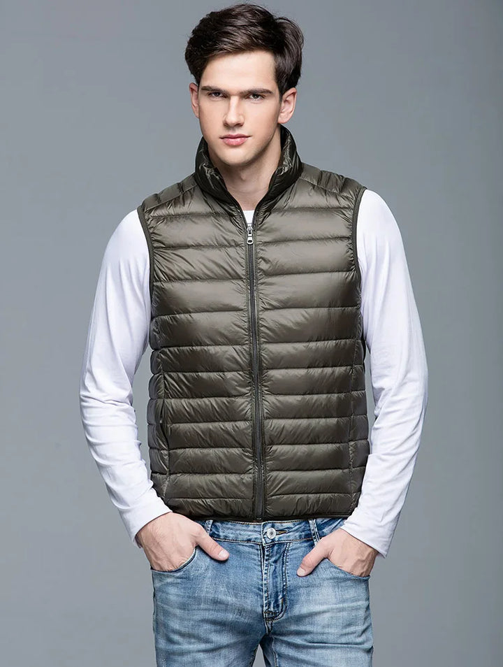 Levoire | Gilet Moderne Élégant Ultra Légère Pour Hommes Braun