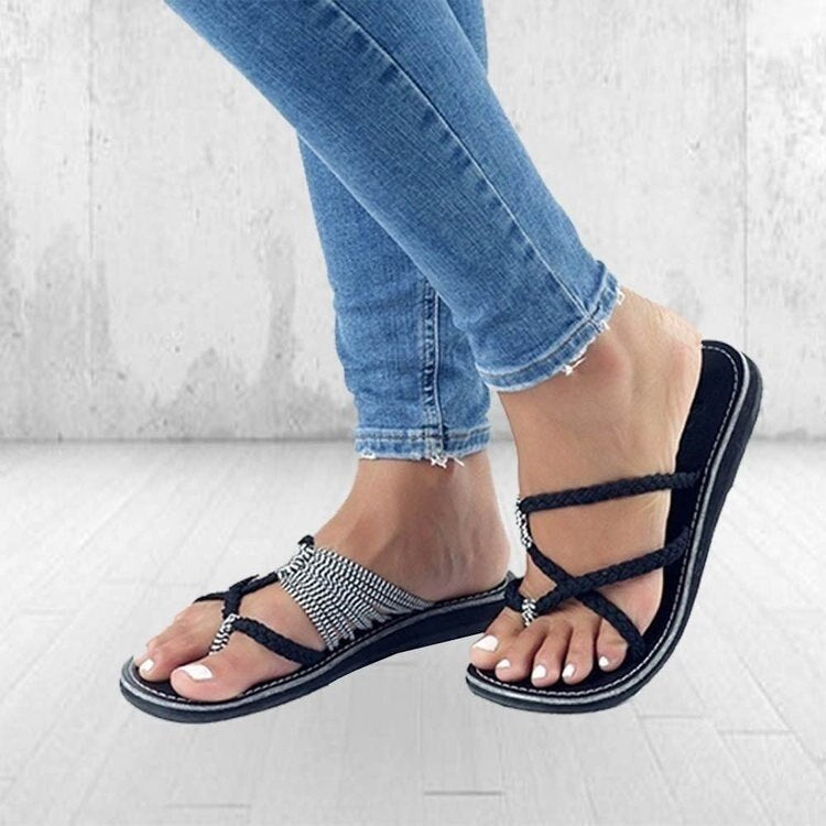 Levoire | Chaussons Femmes Noir Blanc