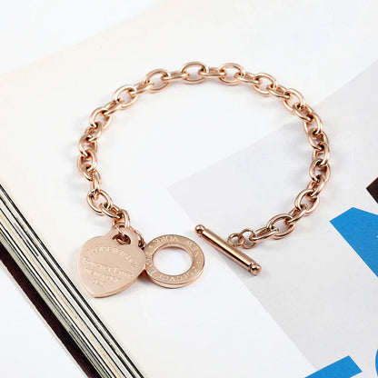 Levoire | Bracelet Cœur Forever Love Or rose