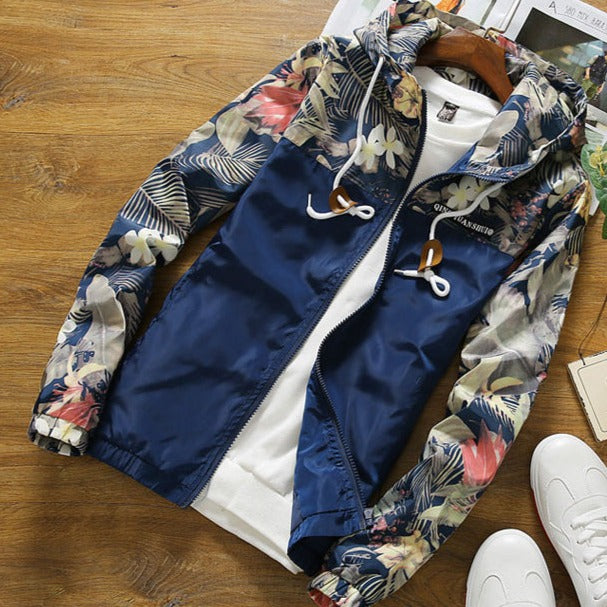 Levoire | Veste Bomber Pour Hommes Bleu