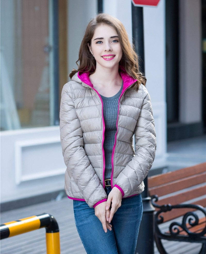 Levoire | Veste En Duvet Wenderable Gris Rose