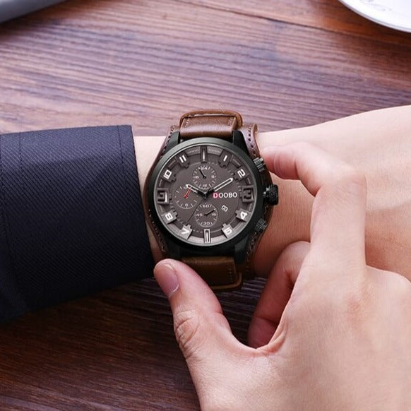 Levoire | Montre Bracelet De Luxe Navigator En Cuir