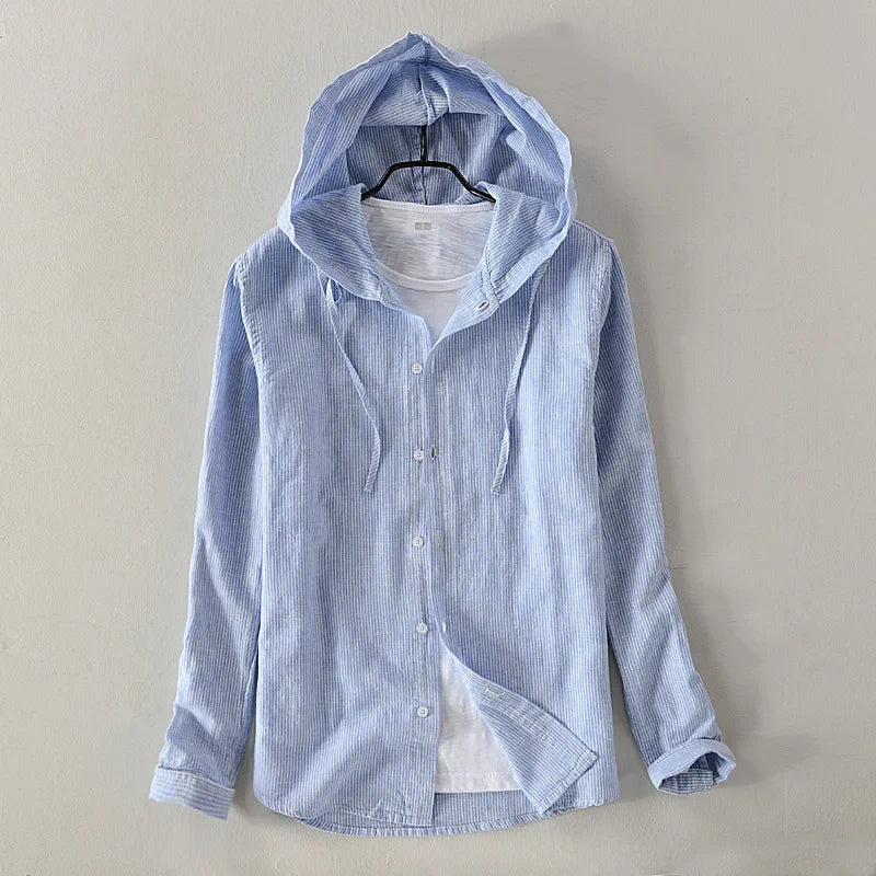 Levoire | Chemise en lin élégante Bleu