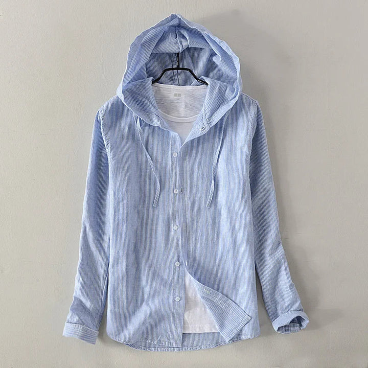 Levoire | Chemise en lin élégante Bleu