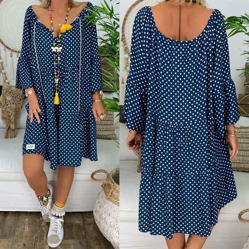 Levoire | Robe À Col En V Fleurie Confortable