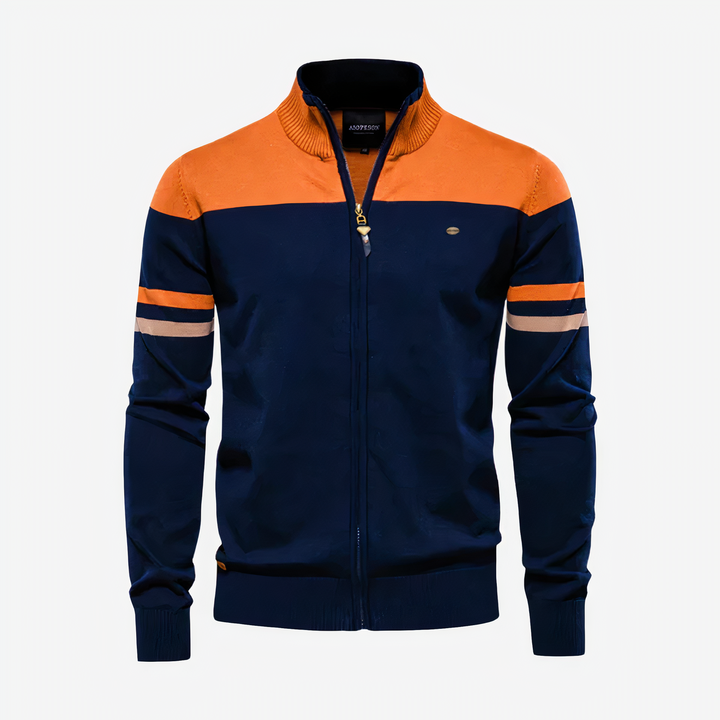 Levoire | Sweat À Capuche Zippé Pour Hommes Orange