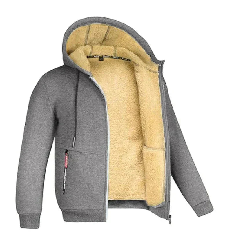 Levoire | Veste en cuir synthétique rembourrée Gris