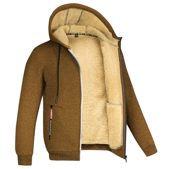 Levoire | Veste en cuir synthétique rembourrée Braun