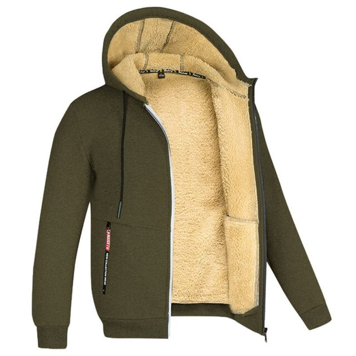 Levoire | Veste en cuir synthétique rembourrée Vert