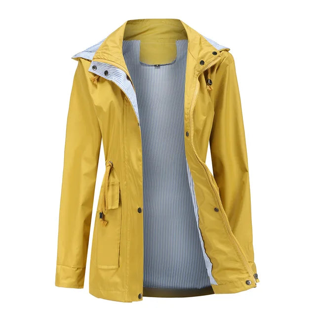 Levoire | Veste Coupe-Vent Polyvalente Avec Capuche Moutarde