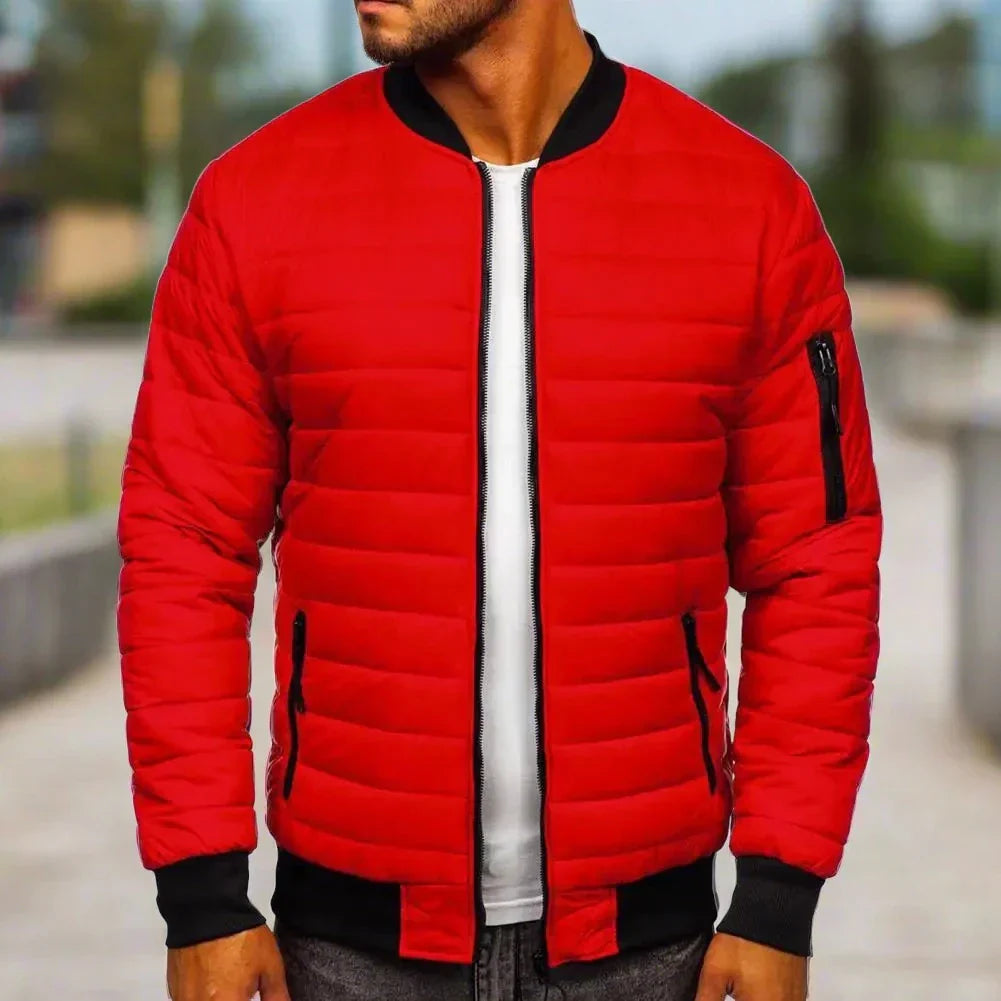Levoire | Veste Légère Matelassée Décontractée Pour Hommes Pour Le Printemps Rot